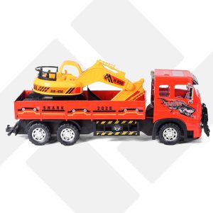 1062d TabanToys.com کامیون حمل بیل مکانیکی