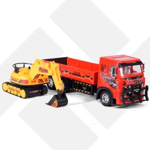 1062e TabanToys.com کامیون حمل بیل مکانیکی