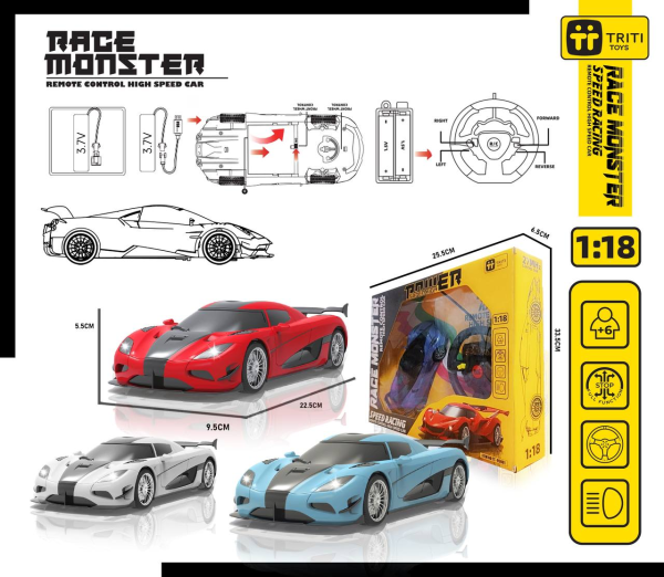 ماشین کنترلی سرعتی 3مدل 95001 تریتی(9)