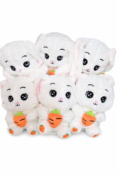 عروسک خرگوش هویج بدست پرزی سایز 1 (6)