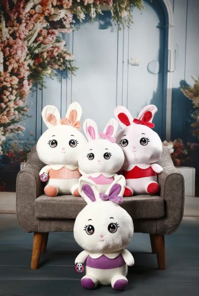 عروسک خرگوش پاپیون دار سایز2 (6)