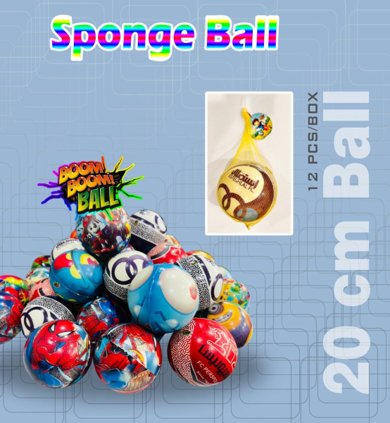 توپ اسفنجی 20 سانتی طرح کارتنی جور(12)